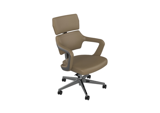 Aluminium Base Ergonomic office Chair With middle Back