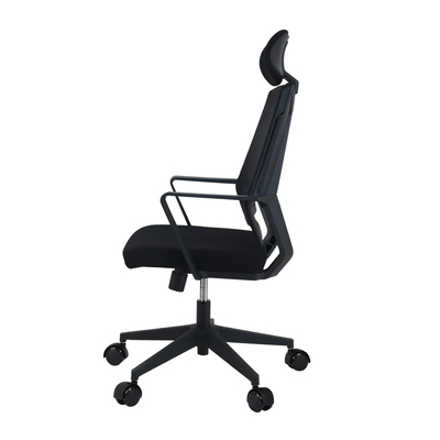1650 PA Caster Commercial Fabric Office Chair Butterfly Mechanism With Removzble Headrest