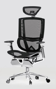 Polyester Ergonomic Mesh Office Chair With Lumbar Support Ergonomic Work Chair PA Castor