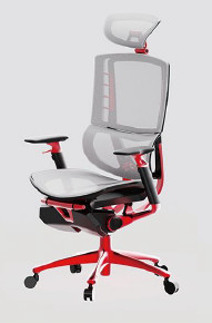 Polyester Ergonomic Mesh Office Chair With Lumbar Support Ergonomic Work Chair PA Castor